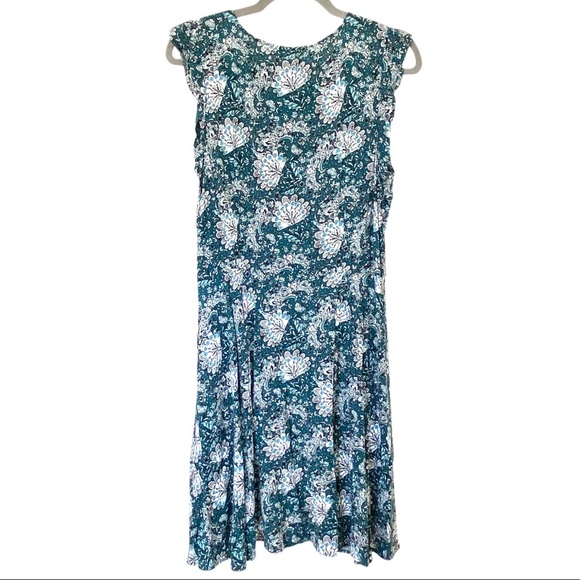 Floral Button Down Flutter Dress - Picture 7 of 9